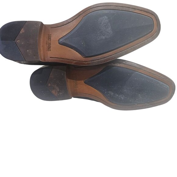 Stacy Adams Men's Blue Leather Dress Shoes Size 10.5 M Ballard Oxford Style - Picture 11 of 13